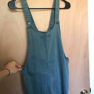 Blue RVCA Overall Dress Womens M